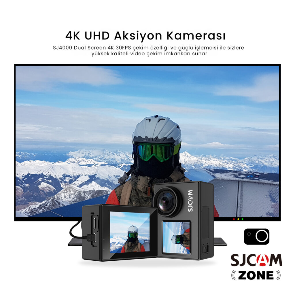SJCAM SJ4000 Dual Screen 4K Aksiyon Kamerası - SJCAM Türkiye - Aksiyon ...