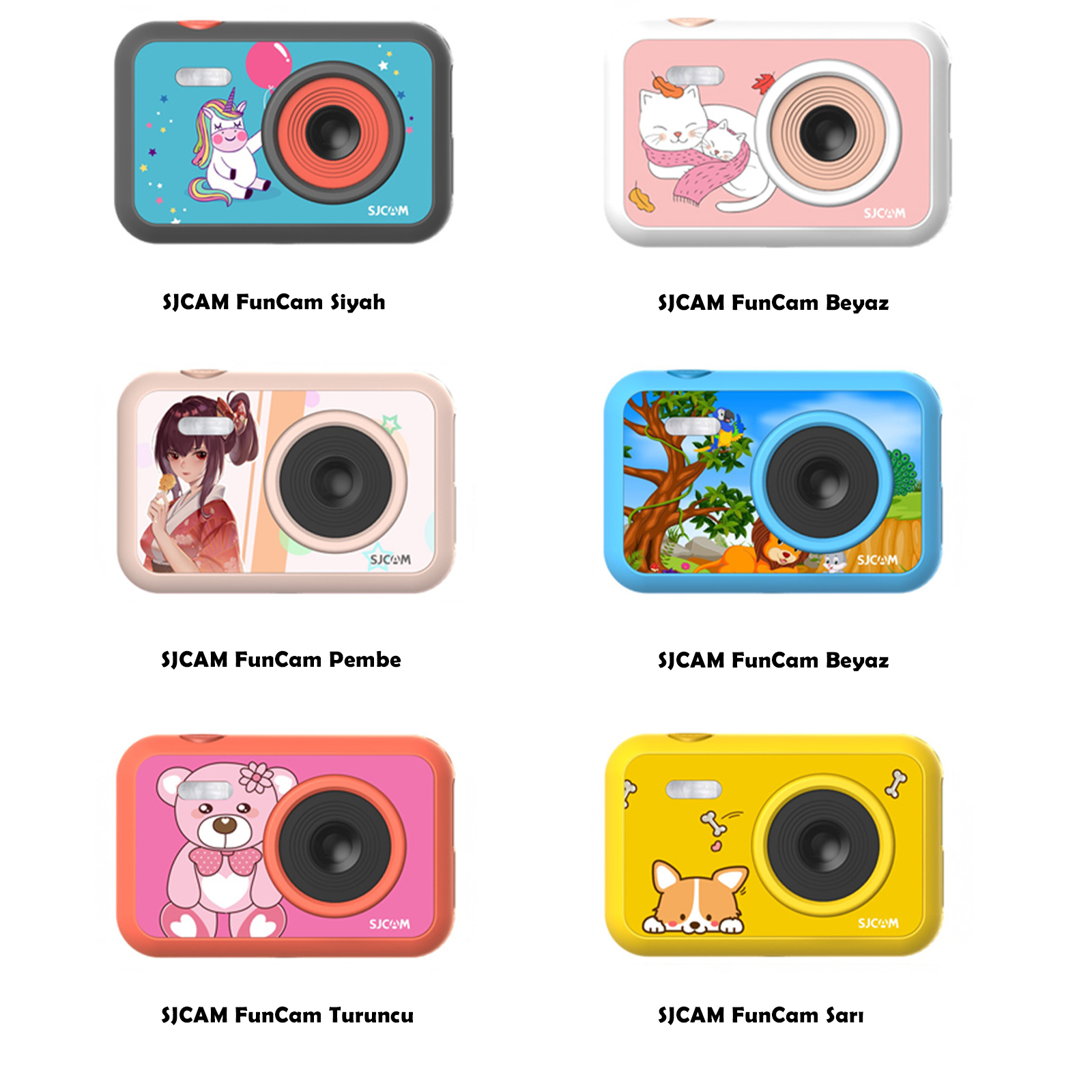 SJCAM FunCam Dog 1080P Video, 12MP Fotoğraf, 2’’ Ekran, Taşınabilir ve Eğlenceli Çocuk Kamerası - Görsel 7